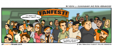 I like being close with my fellow fans, but there are limits....